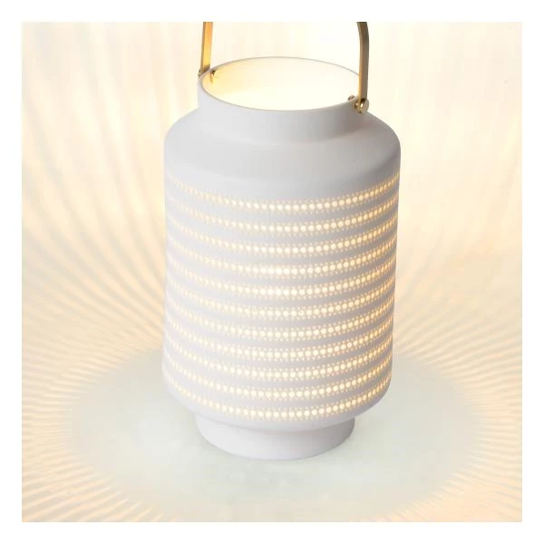 Lucide JAMILA - Tischlampe - Ø 15,5 cm - 1xE14 - Weiß - Detail 3